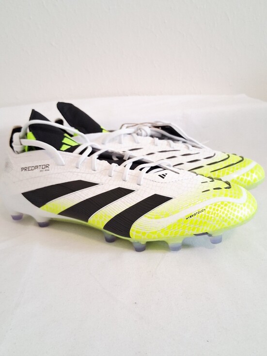 Adudas Predator Elite FG White Yellow Soccer Cleats main image 11